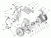 Toro 62027 (T2500D) - Generator, T2500D, 1984 (4000001-4999999) Ersatzteile REWIND STARTER & MAGNETO ASSEMBLY