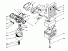 Toro 62030 (T3000) - Generator, T3000, 1983 (3000001-3999999) Ersatzteile AIR CLEANER & CARBURETOR ASSEMBLY