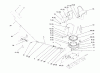 Toro 79262 - 42" Snowthrower, 260 Series Yard Tractors, 1995 (5900001-5999999) Ersatzteile CHUTE AND DIRECTION CONTROL
