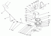 Toro 79360 - 42" Snowthrower, 300 Series Garden Tractors, 1997 (7900001-7999999) Ersatzteile CHUTE AND DIRECTION CONTROL