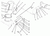 Toro 79361 - 44" Two-Stage Snowthrower, 300 Series Garden Tractors, 1997 (7900001-7999999) Ersatzteile CHUTE ASSEMBLY