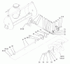 Toro 79366 - 44" Two-Stage Snowthrower, 5xi Garden Tractor, 2000 (200000001-200999999) Ersatzteile WORM GEAR ASSEMBLY