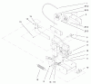 Toro 79366 - 44" Two-Stage Snowthrower, 5xi Garden Tractor, 2001 (210000001-210999999) Ersatzteile PULLEY BOX ASSEMBLY