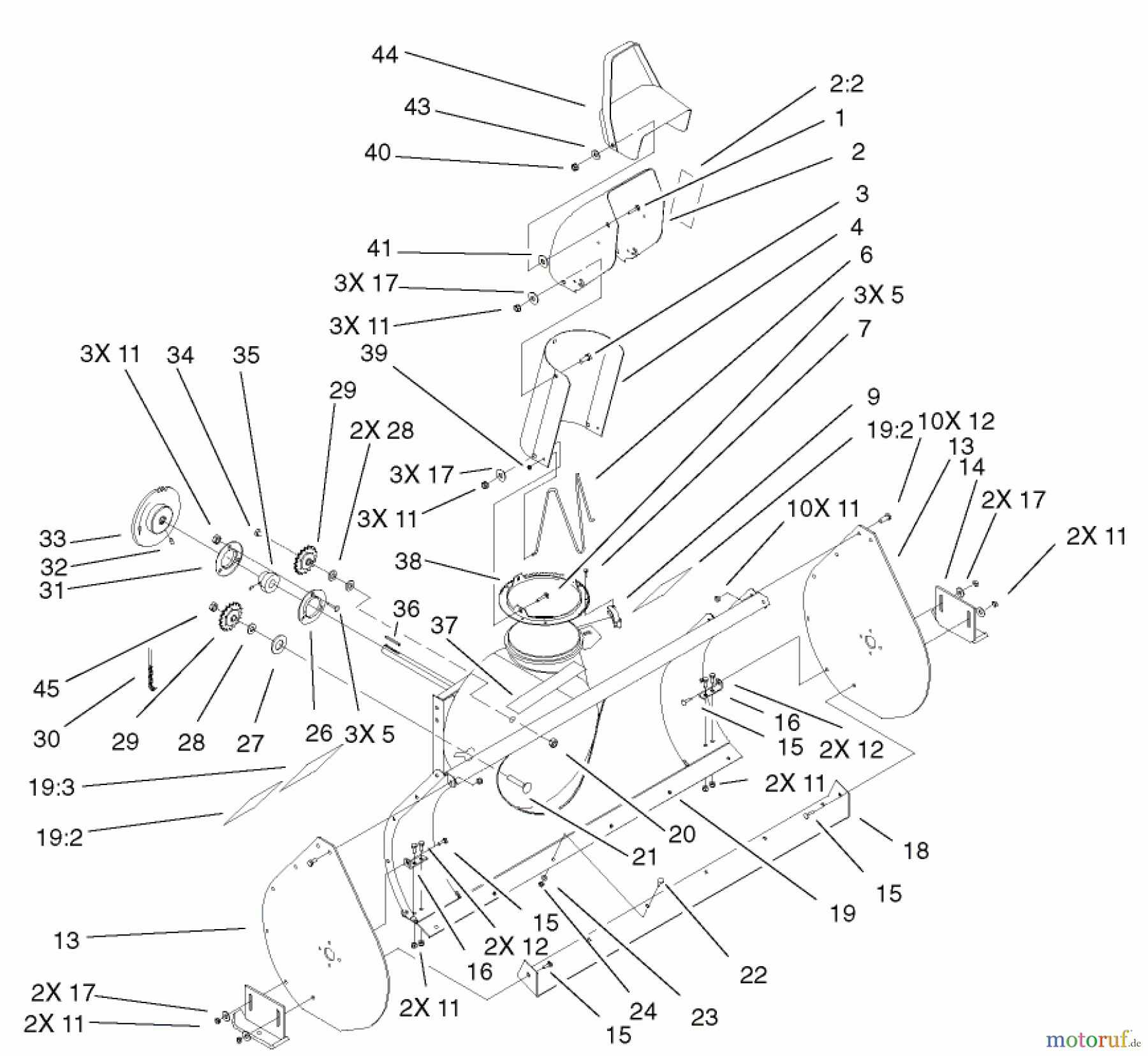  Toro Neu Snow Blowers/Snow Throwers Seite 2 79366 - Toro 44