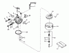Toro 58007 - 20" Tiller, 1982 (2000001-2999999) Ersatzteile CARBUREOR NO. 631921