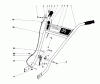 Toro 58007 - 20" Tiller, 1982 (2000001-2999999) Ersatzteile HANDLE ASSEMBLY