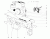 Toro 58125 - 26" Tiller, 1974 (4000001-4999999) Ersatzteile TINE AND ENGINE ASSEMBLY