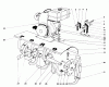 Toro 58200 - 26" Tiller, 1970 (0000001-0999999) Ersatzteile TINE AND ENGINE ASSEMBLY
