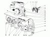 Toro 58220 - 26" Tiller, 1974 (4000001-4999999) Ersatzteile TINE AND ENGINE ASSEMBLY (MODEL 58220)