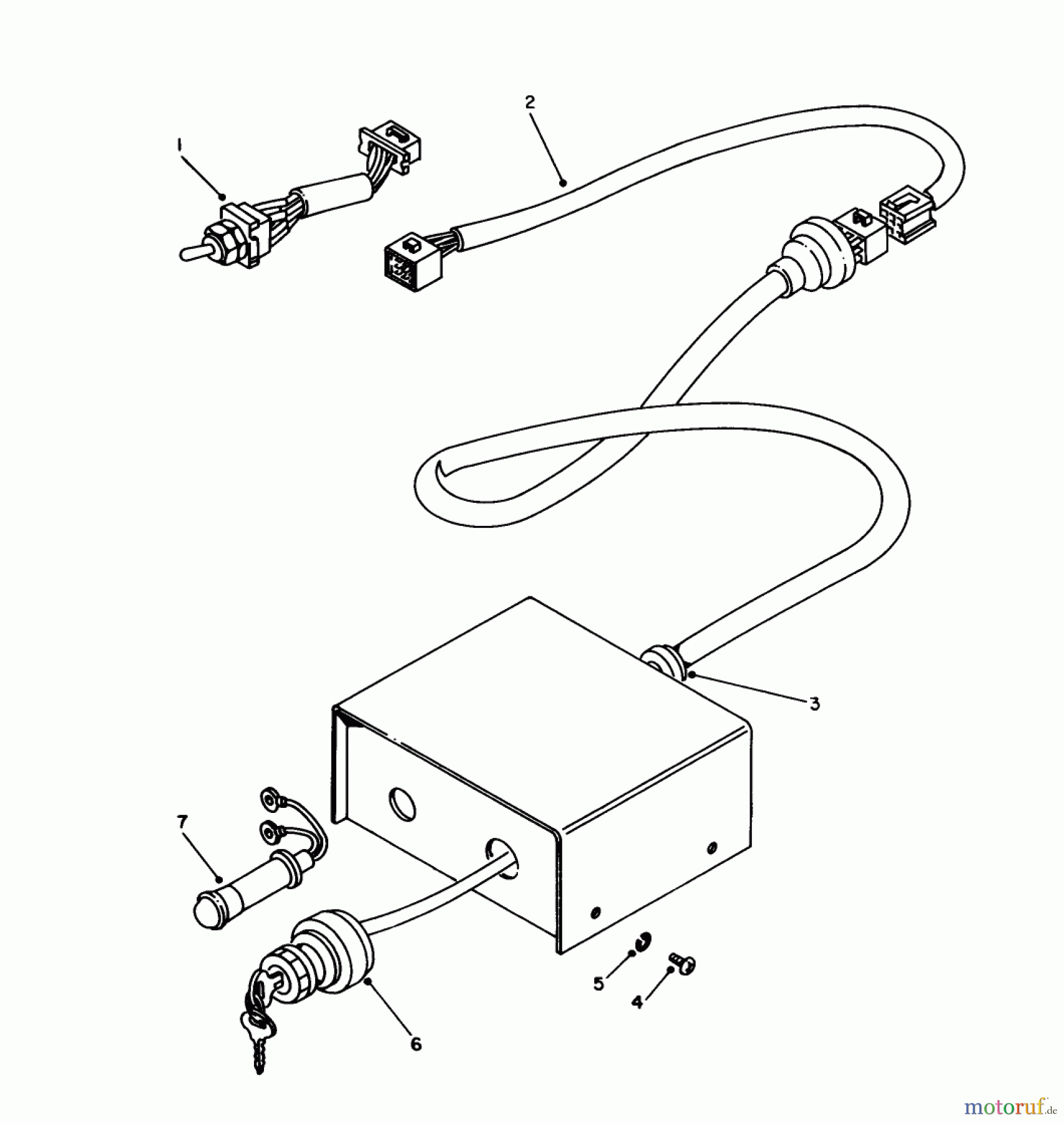 Toro Neu Generators 62040 (T4000D) - Toro Generator, T4000D, 1987 (7000001-7999999) REMOTE CONTROL BOX ASSEMBLY NO. 50-9160 (OPTIONAL)