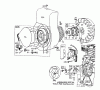 Toro 58231 - 26" Tiller, 1975 (5000001-5999999) Ersatzteile REWIND STARTER ASSEMBLY