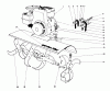 Toro 58231 - 26" Tiller, 1974 (4001270-4999999) Ersatzteile TINE AND ENGINE ASSEMBLY