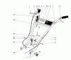 Toro 58237 - 26" Tiller, 1983 (3000001-3999999) Ersatzteile HANDLE ASSEMBLY