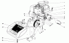 Toro 58307 - 22" Tiller, 1978 (8000001-8999999) Ersatzteile ENGINE AND SHROUD ASSEMBLY MODEL 58307 & 58336