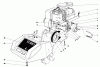 Toro 58336 - 22" Tiller, 1981 (1000001-1999999) Ersatzteile ENGINE AND SHROUD ASSEMBLY