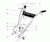 Toro 58600 - 20" Home Pro Tiller, 1979 (9000001-9999999) Ersatzteile HANDLE ASSEMBLY