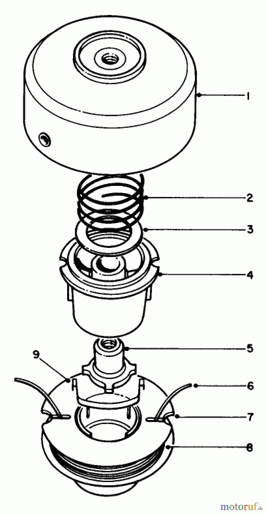 Toro Neu Trimmers, String/Brush 30900 - Toro 21cc Gas Trimmer, 1980 (0000001-0999999) TAP AND TRIM HEAD 41-6220 (OPTIONAL)(FOR USE ON MODEL 30910)