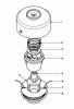 Toro 30920 - 30cc Straight Shaft Trimmer, 1980 (0000001-0999999) Ersatzteile TAP & TRIM HEAD NO. 41-6220 (OPTIONAL)