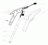 Toro 51225 (900) - 900 Electric Trimmer, 1980 (0000001-0999999) Ersatzteile HANDLE ASSEMBLY