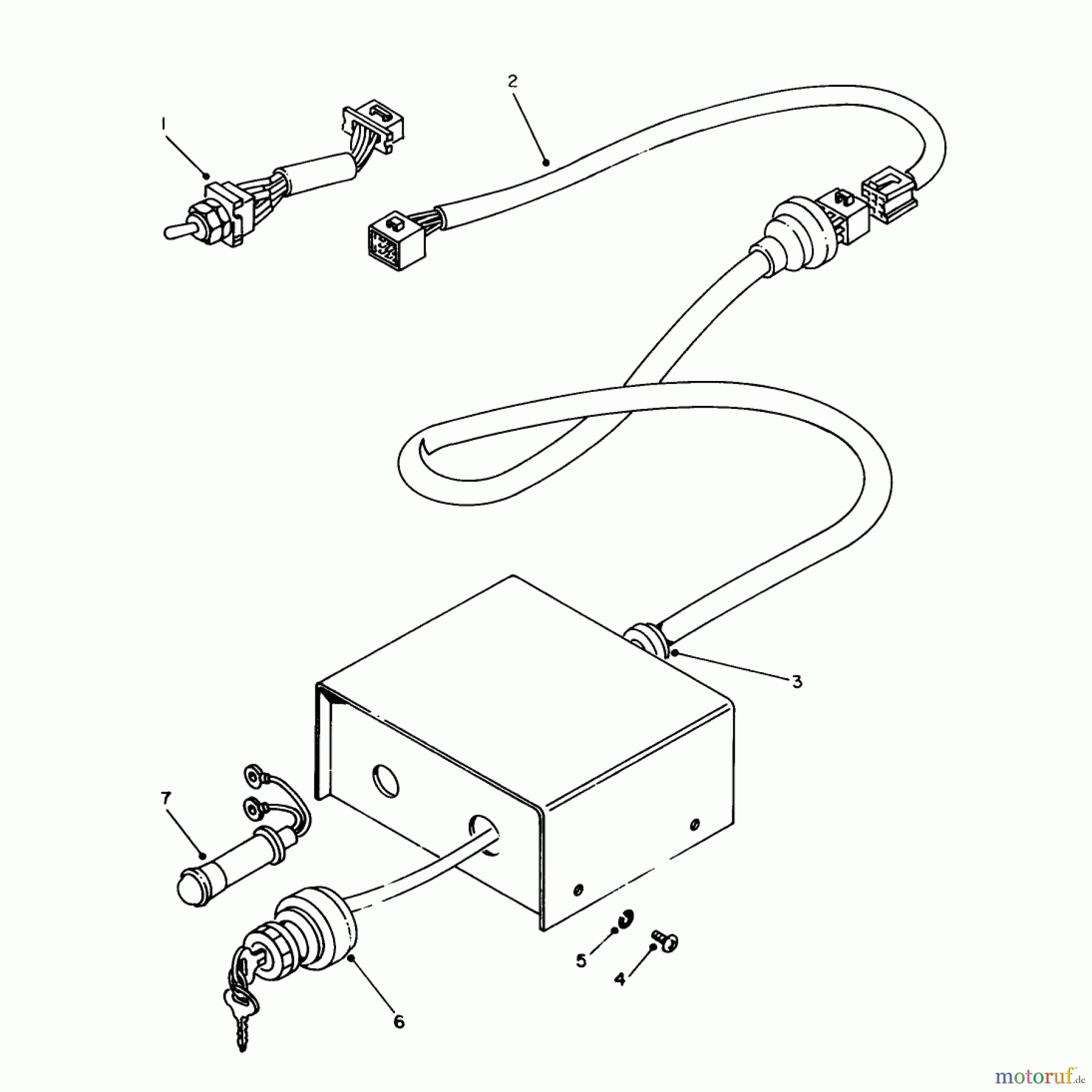 Toro Neu Generators 62040 (T4000D) - Toro Generator, T4000D, 1988 (8000001-8999999) REMOTE CONTROL BOX ASSEMBLY NO. 50-9160 (OPTIONAL)