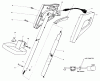 Toro 51246 (1010) - 1010 Electric Trimmer, 1989 (9000001-9999999) Ersatzteile HANDLE ASSEMBLY