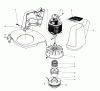 Toro 51300 (1100) - 1100 Electric Trimmer, 1979 (9000001-9999999) Ersatzteile MOTOR AND HOUSING ASSEMBLY