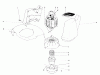 Toro 51300 (1100) - 1100 Electric Trimmer, 1981 (1000001-1999999) Ersatzteile MOTOR AND HOUSING ASSEMBLY
