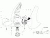 Toro 51318 (1100) - 1100 Electric Trimmer, 1980 (0000001-0999999) Ersatzteile MOTOR AND HOUSING ASSEMBLY