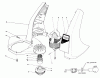 Toro 51325 (1100) - 1100 Electric Trimmer, 1991 (1000001-1999999) Ersatzteile MOTOR AND HOUSING ASSEMBLY