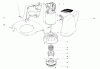 Toro 51415 (1200) - 1200 Electric Trimmer, 1980 (0000001-0999999) Ersatzteile MOTOR & HOUSING ASSEMBLY