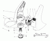 Toro 51442 - 14" Electric Trimmer, 1992 (2000001-2999999) Ersatzteile MOTOR AND HOUSING ASSEMBLY