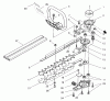 Toro 53040 - 24" Dual Action Hedge Trimmer, 1998 (8900001-8999999) Ersatzteile BLADE AND CASE ASSEMBLY