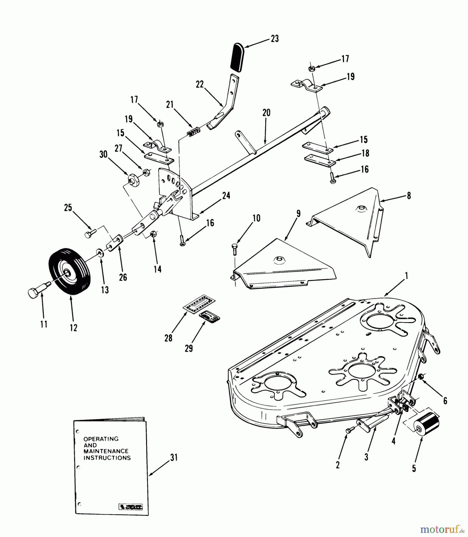 Toro Neu Mowers, Deck Assembly Only 05-32ES01 - Toro 32