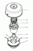 Toro 51644 (TC 4000) - TC 4000 Gas Trimmer, 1986 (6000001-6999999) Ersatzteile DUAL LINE TAP & TRIM HEAD NO. 46-2800 (OPTIONAL)