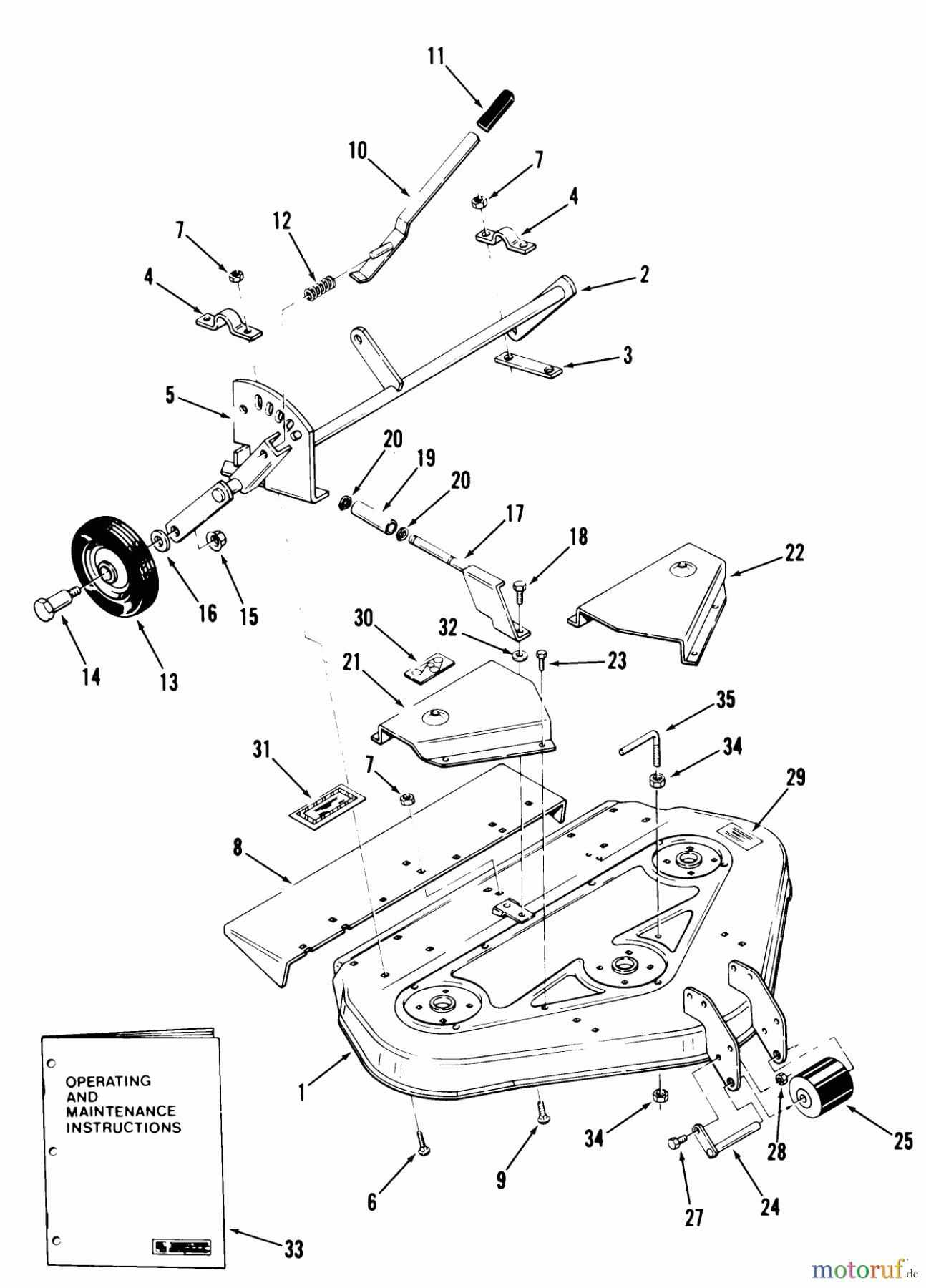 Toro Neu Mowers, Deck Assembly Only 05-32MS01 - Toro 32