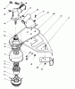 Toro 51650 (TC 3100) - TC 3100 Gas Trimmer, 1990 (0000001-0999999) Ersatzteile TRIMMER HEAD & GEAR BOX ASSEMBLY