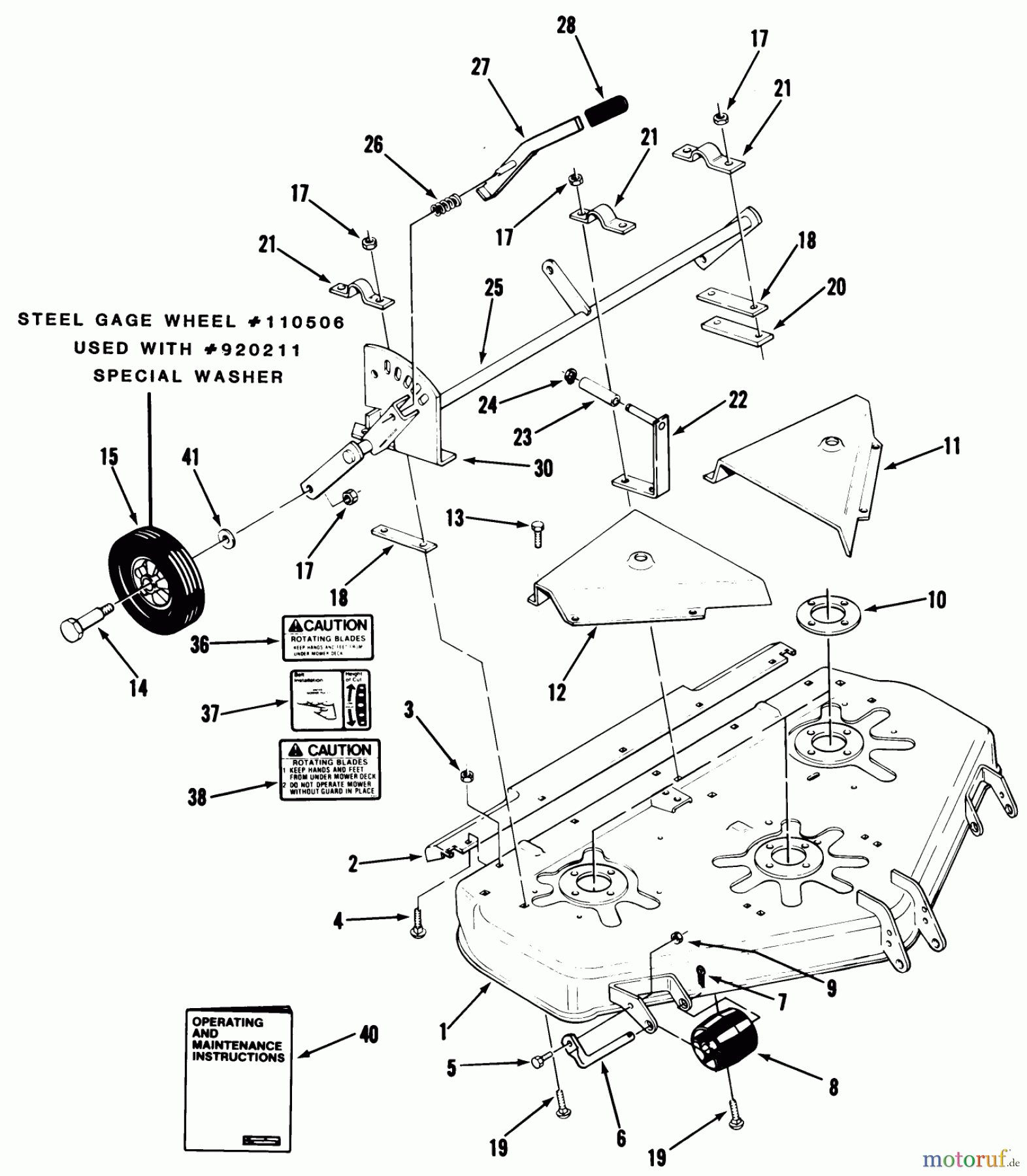 Toro Neu Mowers, Deck Assembly Only 05-42SB02 - Toro 42