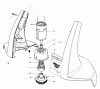 Toro 51720 - Trimmer, 1991 (1000001-1999999) Ersatzteile MOTOR AND HOUSING ASSEMBLY