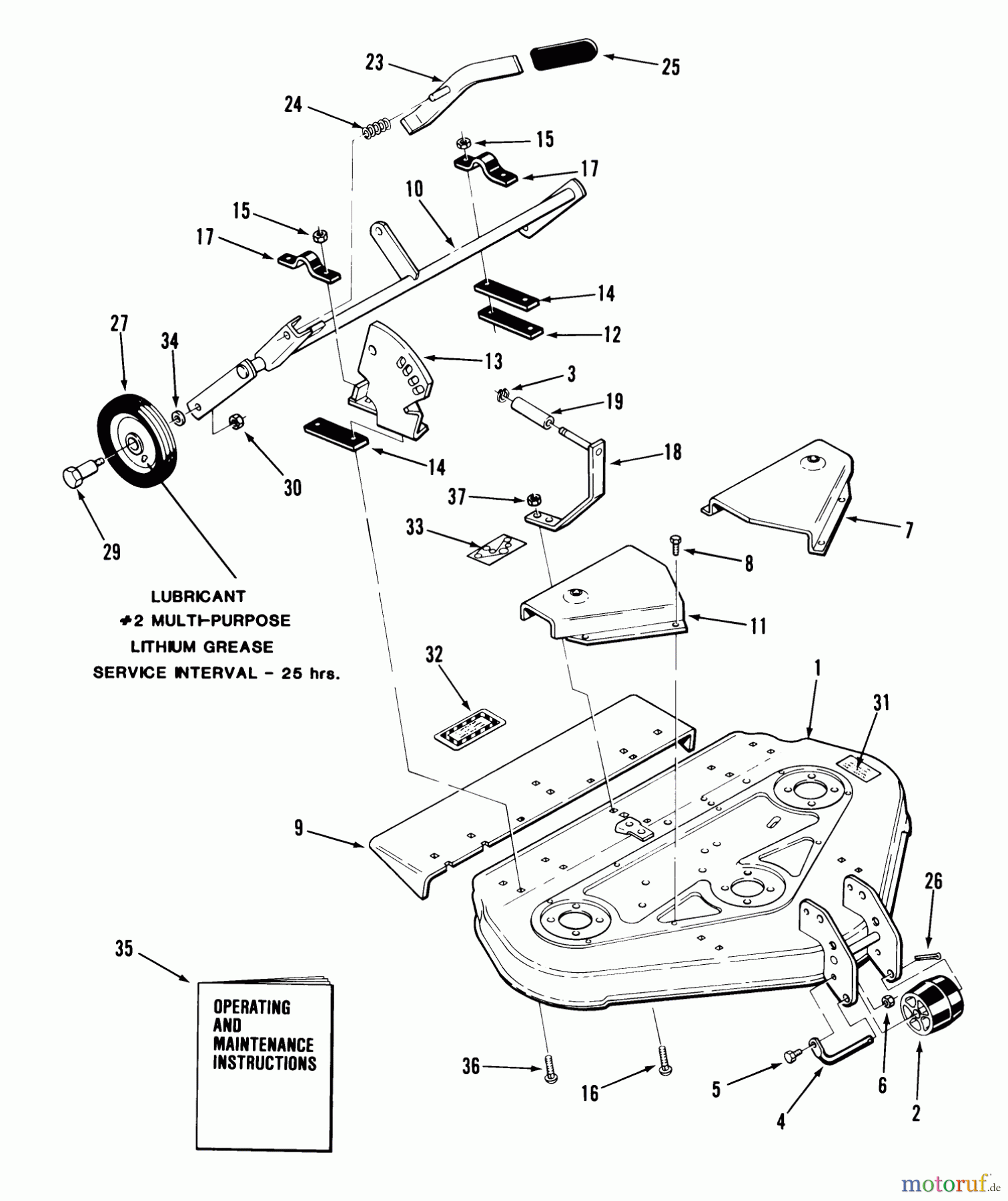 Toro Neu Mowers, Deck Assembly Only 05-42SB04 - Toro 42