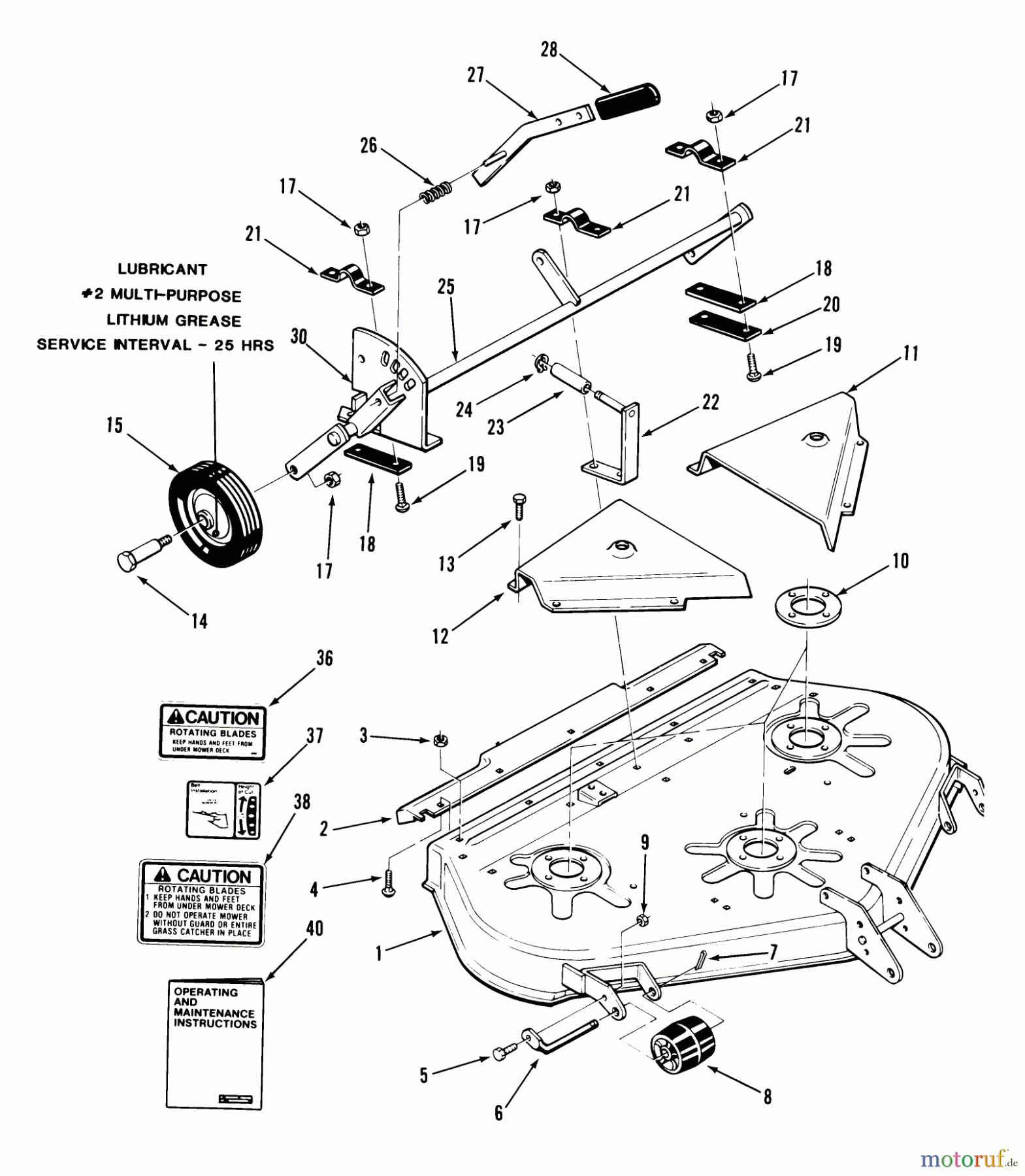 Toro Neu Mowers, Deck Assembly Only 05-42XR05 - Toro 42