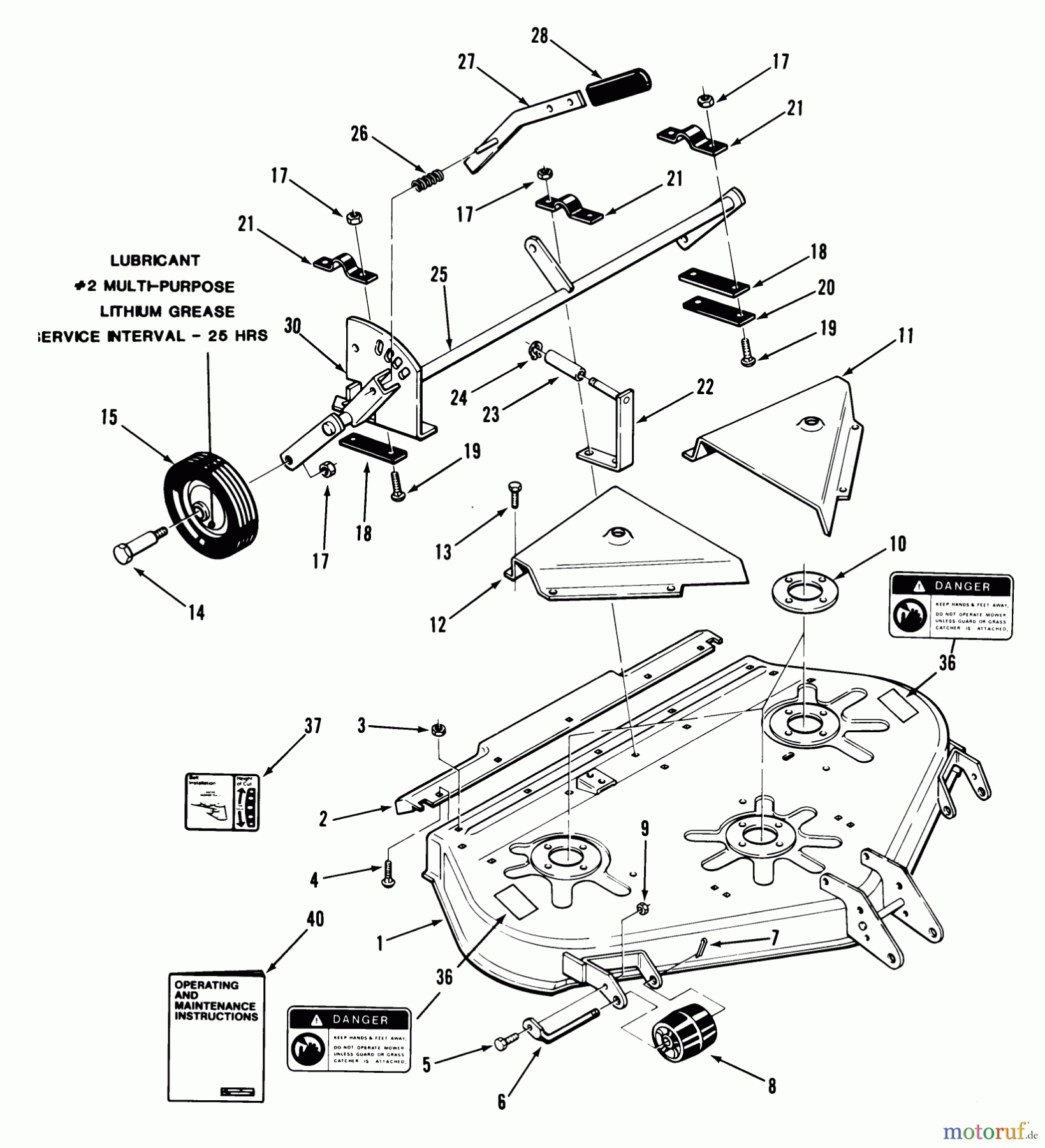 Toro Neu Mowers, Deck Assembly Only 05-42SB05 - Toro 42