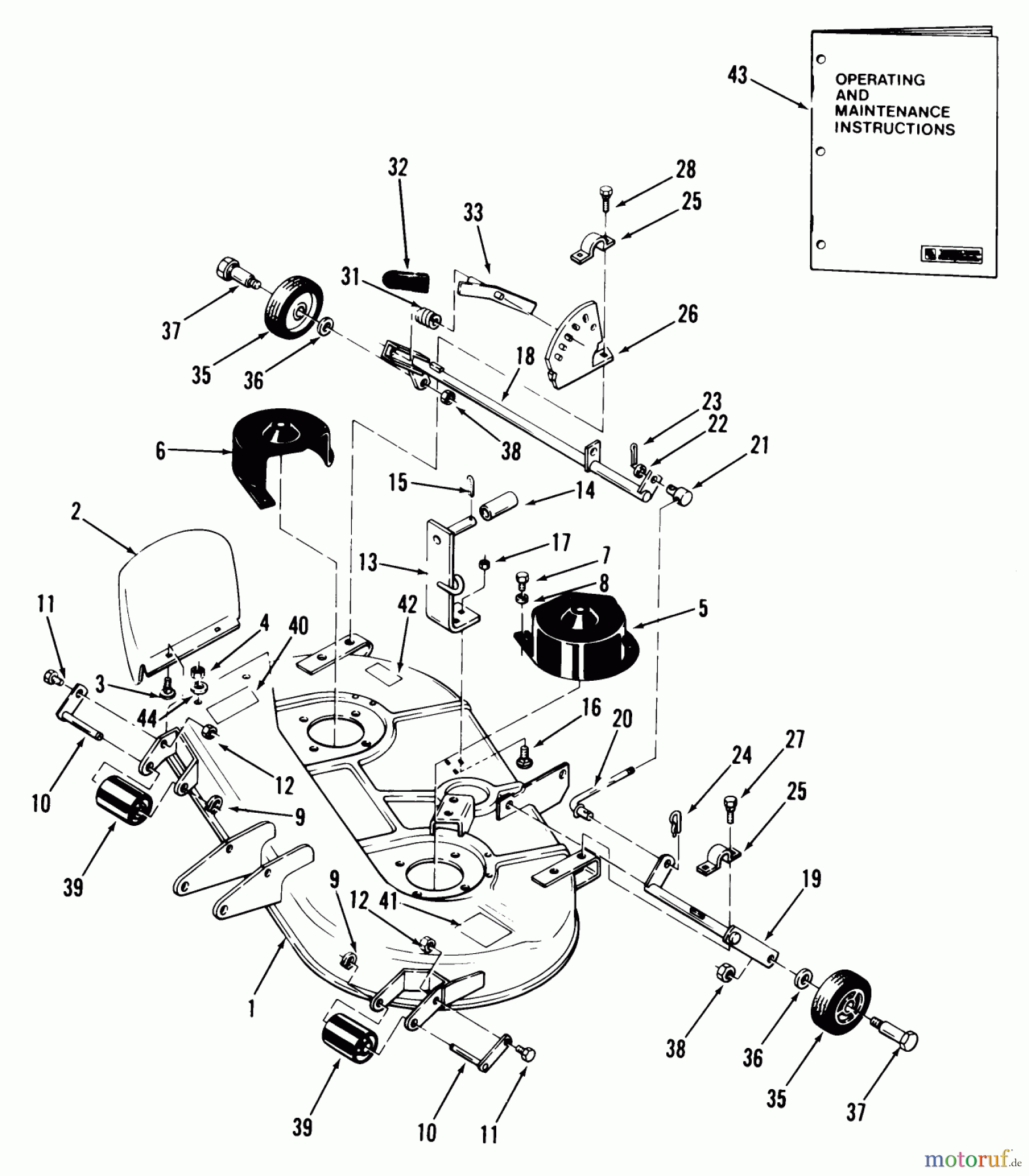 Toro Neu Mowers, Deck Assembly Only 05-37MS01 - Toro 37