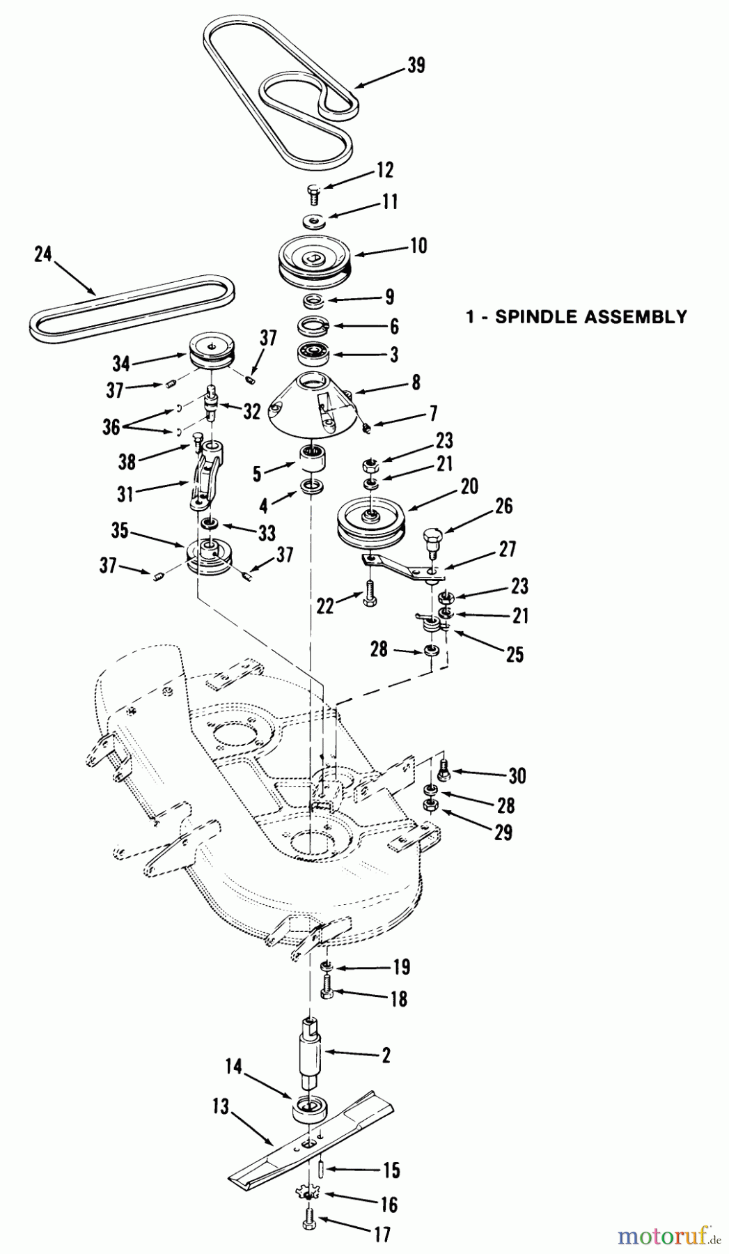 Toro Neu Mowers, Deck Assembly Only 05-32YS01 - Toro 32