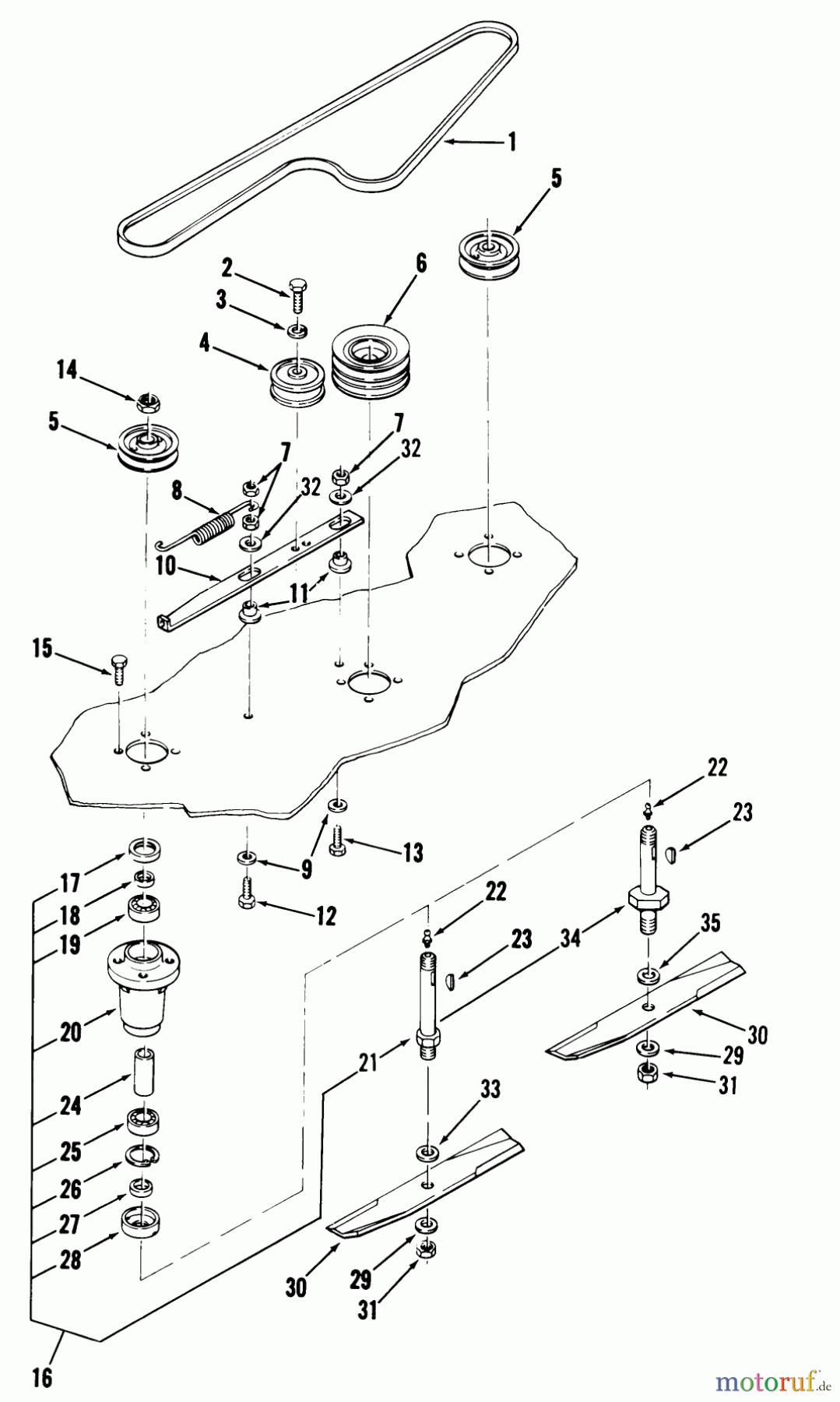Toro Neu Mowers, Deck Assembly Only 05-36MS01 - Toro 36
