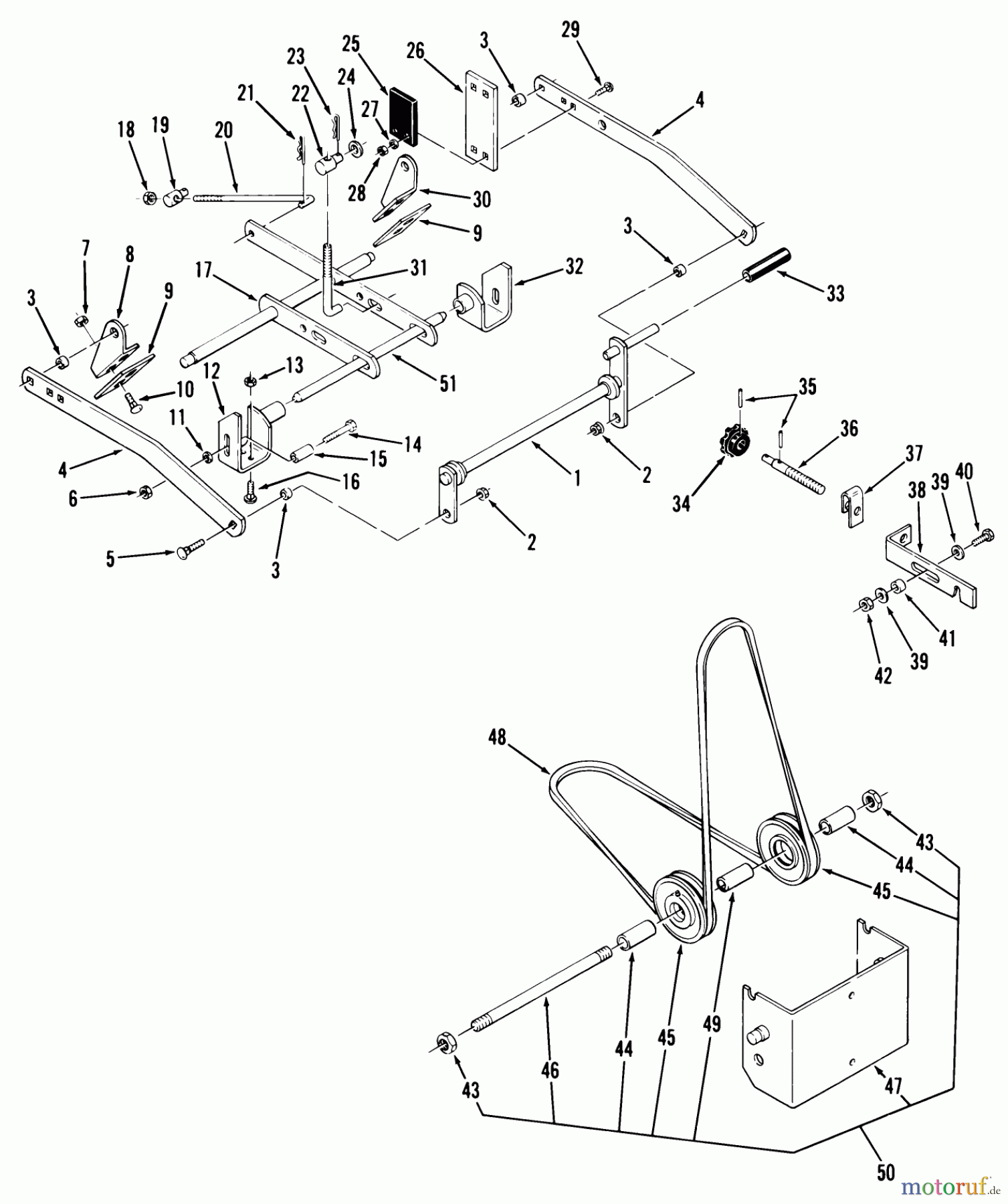 Toro Neu Mowers, Deck Assembly Only B5-42MR01 - Toro 42