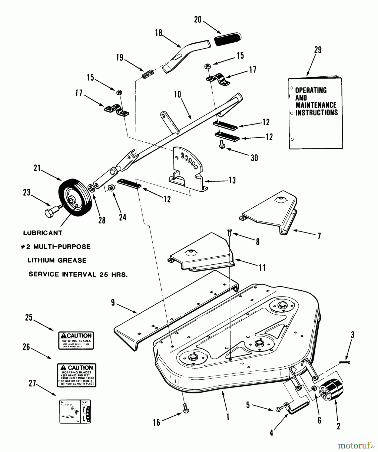 Toro Neu Mowers, Deck Assembly Only 05-36MR03 - Toro 36