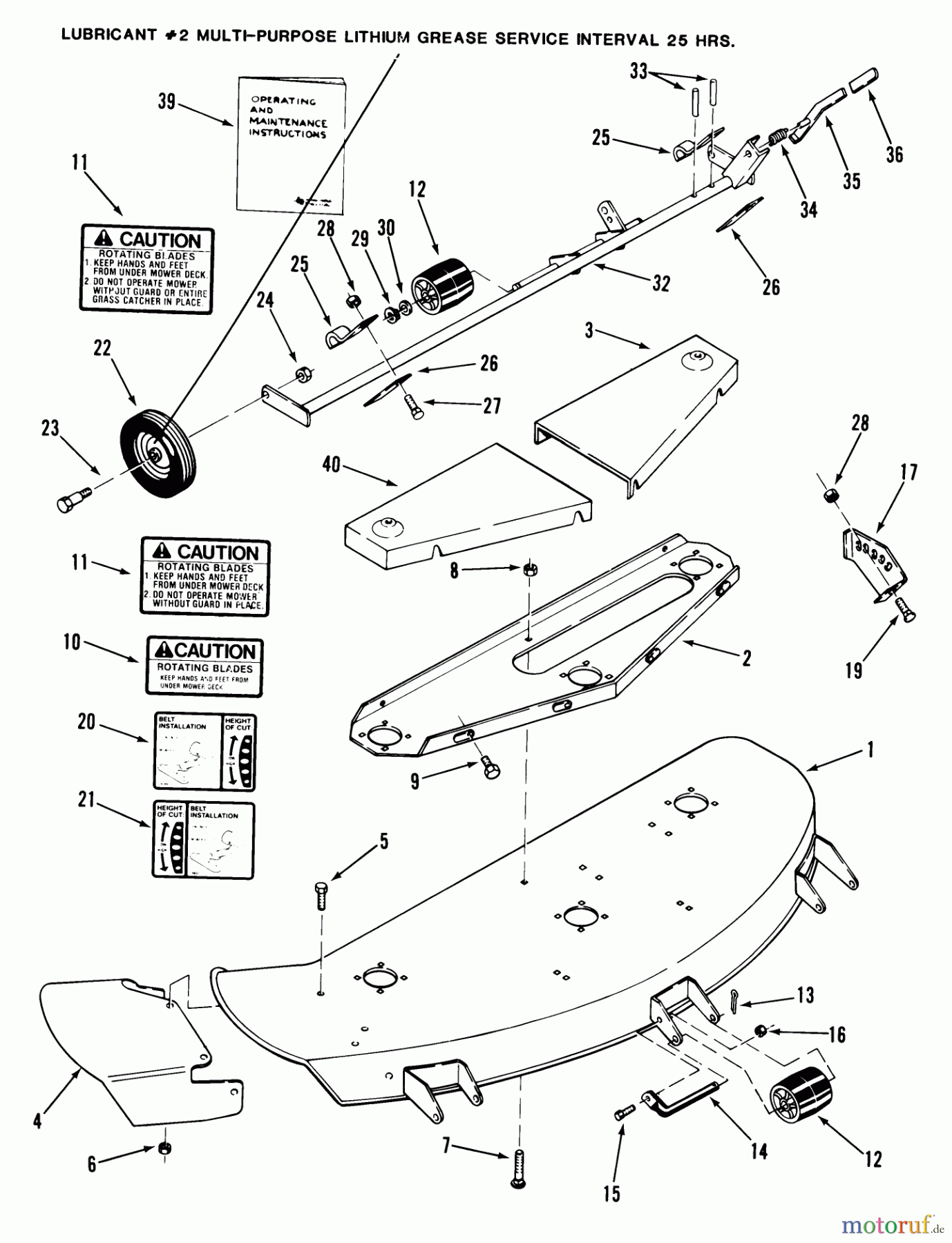 Toro Neu Mowers, Deck Assembly Only 05-36MR03 - Toro 36