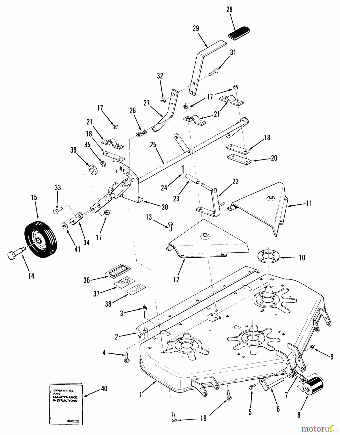 Toro Neu Mowers, Deck Assembly Only 05-36XR01 - Toro 36