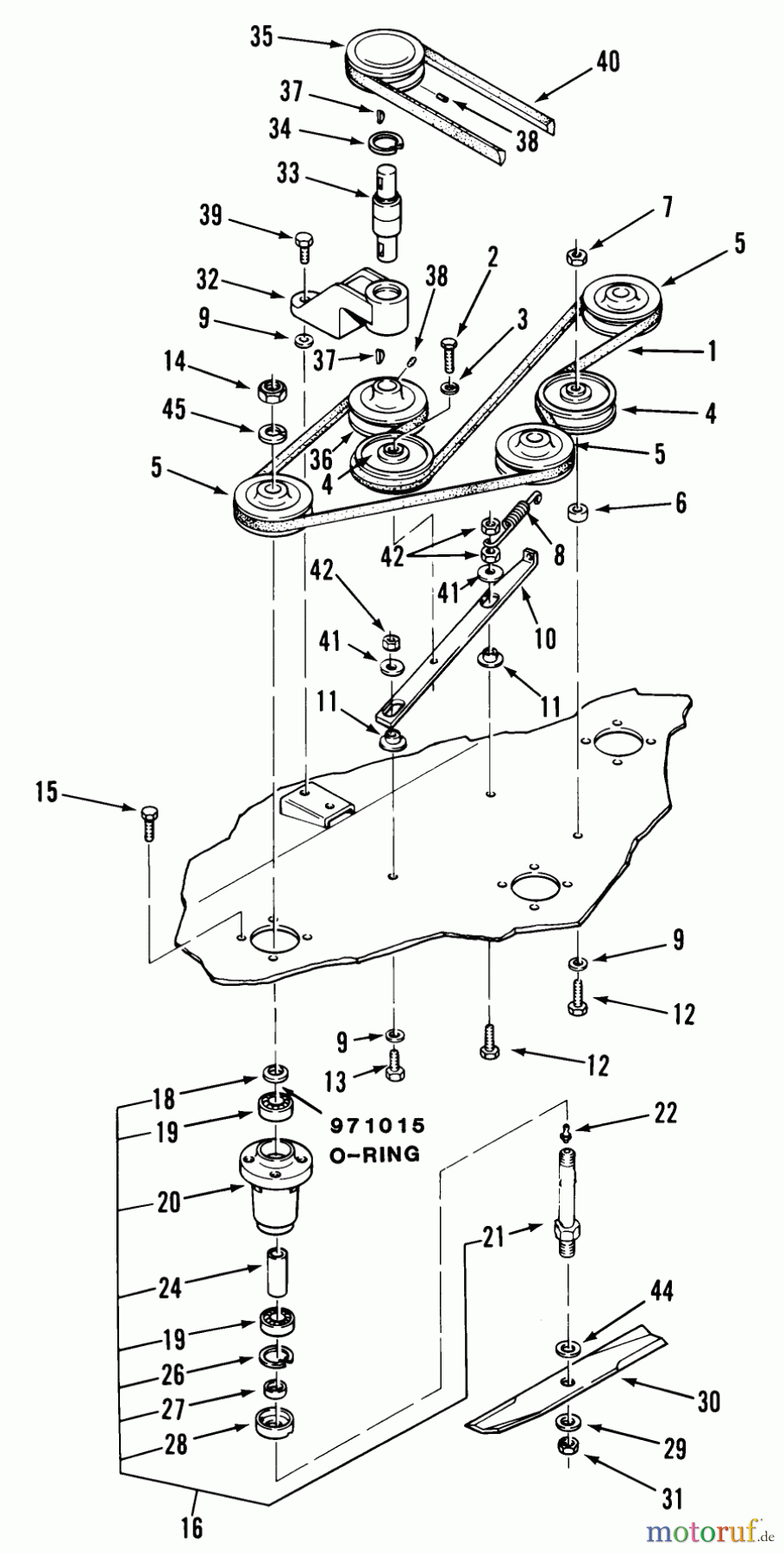 Toro Neu Mowers, Deck Assembly Only A5-37MS02 - Toro 37