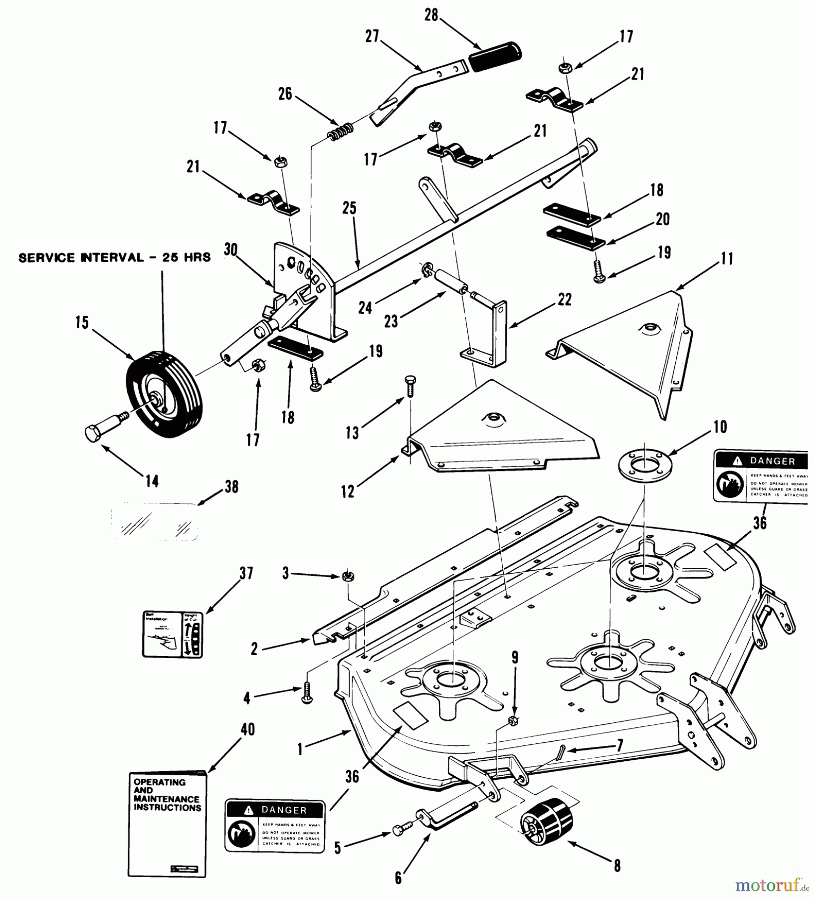 Toro Neu Mowers, Deck Assembly Only 05-42RK01 - Toro 42